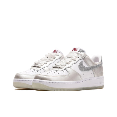 Customized Milky Way Ballet Air Force 1 Shoes Silver With Diamond Decoration – custom sneakers view 2 | DiySneakers