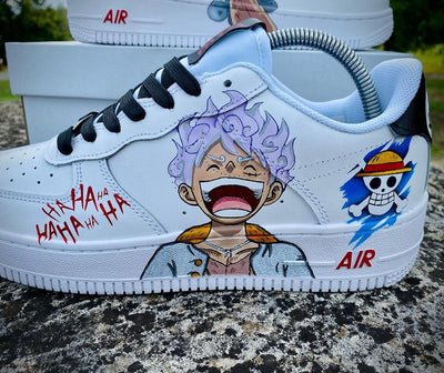 Custom Luffy Gear 5 Air Force 1 – custom sneakers view 2 | DiySneakers
