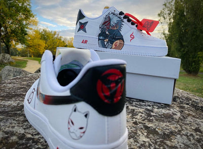 Custom Kakashi Ambu Air Force 1 – custom sneakers view 2 | DiySneakers