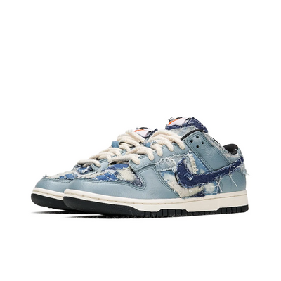 Custom Denim stitching Dunk Low Denim Style – custom sneakers view 2 | DiySneakers
