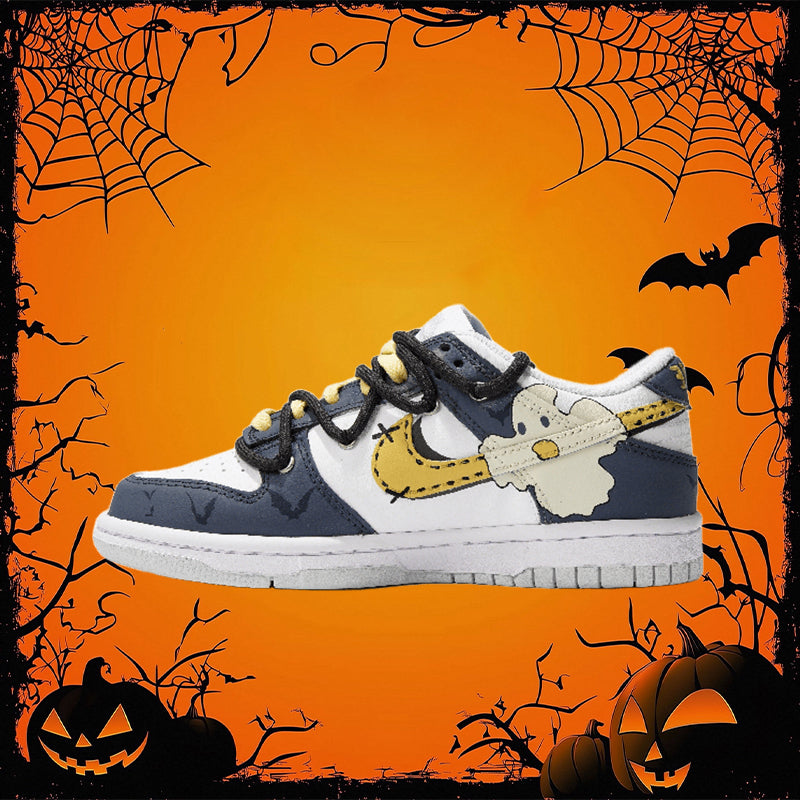 Custom Bizarre Gathering Dunk Blue/Gray – hand-painted custom sneakers | DiySneakers