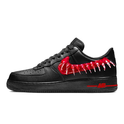 Custom Bloodstained Teeth 2.0 Air Force 1 Black – custom sneakers view 2 | DiySneakers