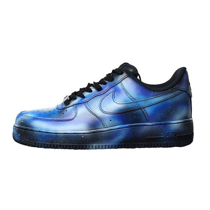Custom spray-painted mandarin ducks Air Force 1 Blue-green Mandarin Duck – hand-painted custom sneakers | DiySneakers