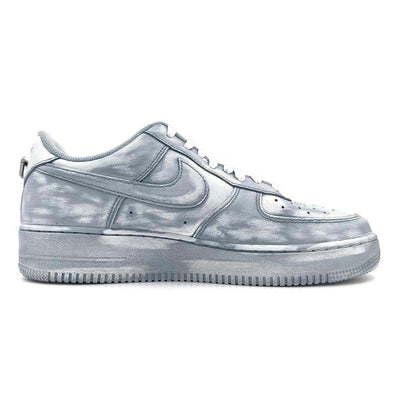 Custom Soak the alcohol scratch-off card in grey Air Force 1 – custom sneakers view 2 | DiySneakers