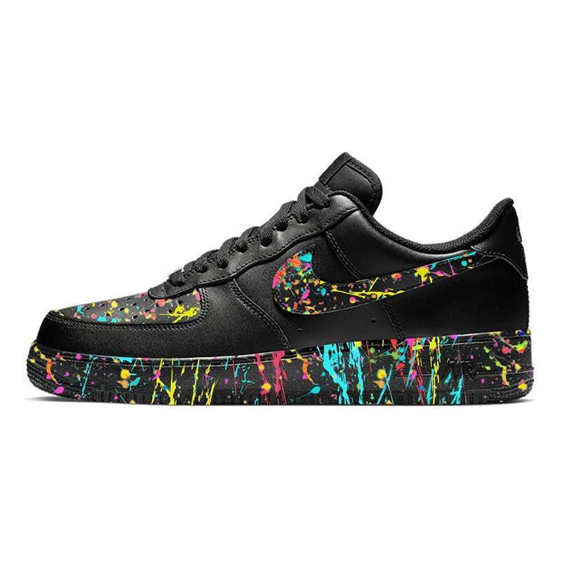 Custom artist series graffiti black Air Force 1 Black – hand-painted custom sneakers | DiySneakers