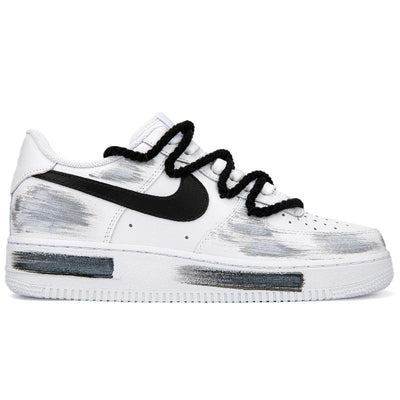 Custom The mark of the cracked flame Air Force 1 White/Black – custom sneakers view 2 | DiySneakers