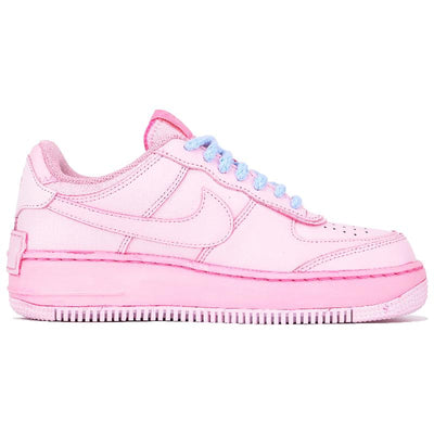 Custom pixel heart pink color Air Force 1 Pink/silver – custom sneakers view 2 | DiySneakers