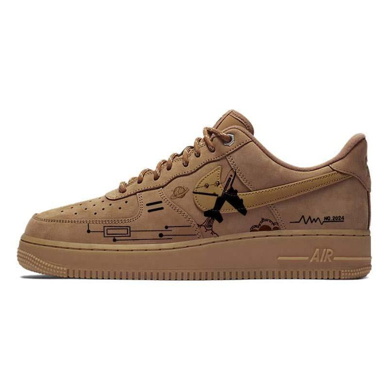 Custom Time War Record Air Force 1 – hand-painted custom sneakers | DiySneakers