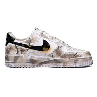 Custom Wasteland flame Air Force 1 – custom sneakers view 2 | DiySneakers