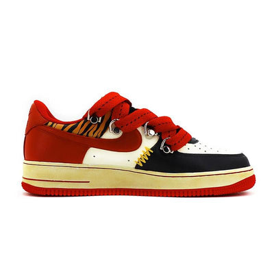 Custom CNY Tiger Year Limited Edition black and red Air Force 1 Low – custom sneakers view 2 | DiySneakers