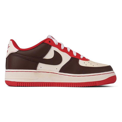 Custom style aged red and brown Air Force 1 Red/brown – custom sneakers view 2 | DiySneakers