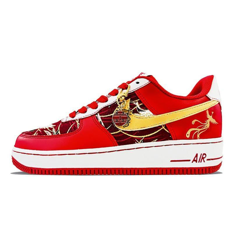Custom AF1 Phoenix Dance Nine Heavens Wedding Shoes Air Force 1 – hand-painted custom sneakers | DiySneakers