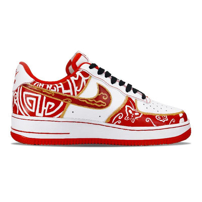 Custom Female paper-cutting Air Force 1 – custom sneakers view 2 | DiySneakers