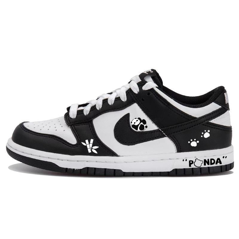 Custom Mozhu Panda Dunk Black/white – hand-painted custom sneakers | DiySneakers