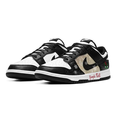 Custom Christmas candy Dunk White/black – custom sneakers view 2 | DiySneakers