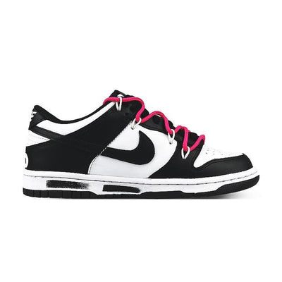 Custom Female black coal ball solution Dunk White/pink/black – custom sneakers view 2 | DiySneakers