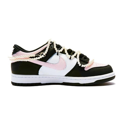 Custom Bad Princess Dunk Black/pink/white – custom sneakers view 2 | DiySneakers
