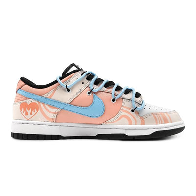 Custom Heartwarming melody HX Dunk Orange/Black/White – custom sneakers view 2 | DiySneakers