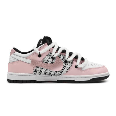 Custom Yearning for the light Pink gift BX Dunk Black/white – custom sneakers view 2 | DiySneakers