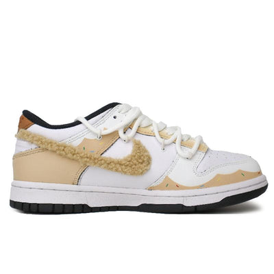 Custom Little Bear in Winter Dunk White – custom sneakers view 2 | DiySneakers