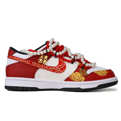 Custom The woman got married happily Dunk – custom sneakers view 2 | DiySneakers