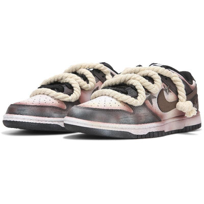 Custom Rust And Starlight Blackish-Brown Dunk Brown/Black – custom sneakers view 2 | DiySneakers