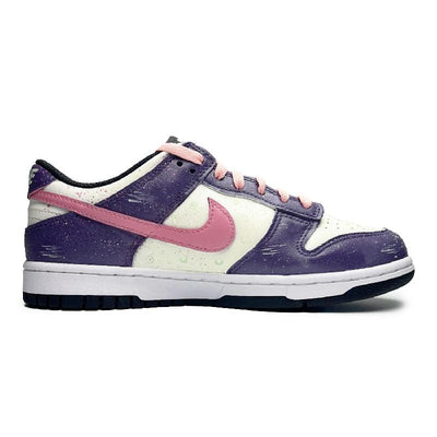 Custom Female style dark purple bubble Dunk Purple/white/pink – custom sneakers view 2 | DiySneakers