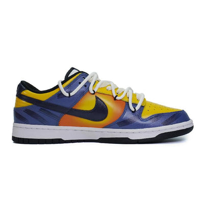 Custom The female style, "Son of the Scorching Sun" Dunk Blue/yellow/orange – custom sneakers view 2 | DiySneakers