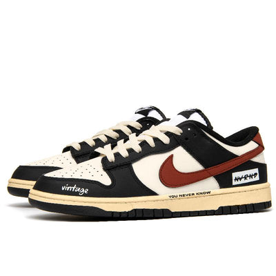 Custom tropical amber Dunk Black/White/Red – custom sneakers view 2 | DiySneakers