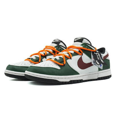 Custom Retro American style for Dunk Green/white/red – custom sneakers view 2 | DiySneakers