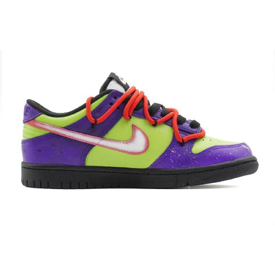 Custom Female clown Dunk Purple/green/red – custom sneakers view 2 | DiySneakers