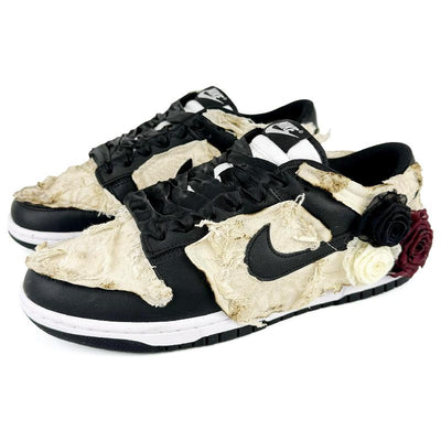 Custom Roses in No Person Land Dunk – custom sneakers view 2 | DiySneakers
