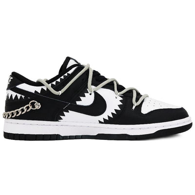 Custom S-BOX with shackles Dunk Black/white – custom sneakers view 2 | DiySneakers