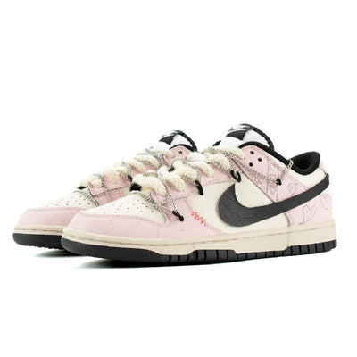 Custom Prohibited fruit for Dunk Pink/Black – hand-painted custom sneakers | DiySneakers