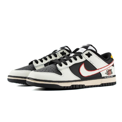 Custom Female blood Dunk Black/white/yellow – custom sneakers view 2 | DiySneakers