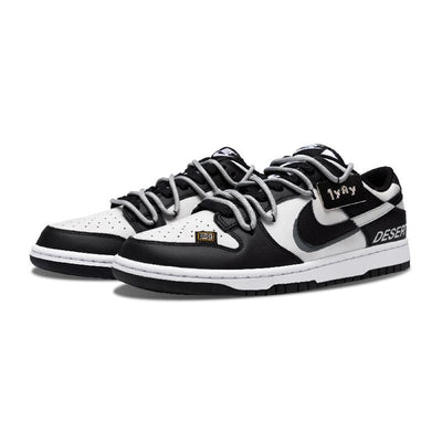 Custom game Dunk Black/white – custom sneakers view 2 | DiySneakers
