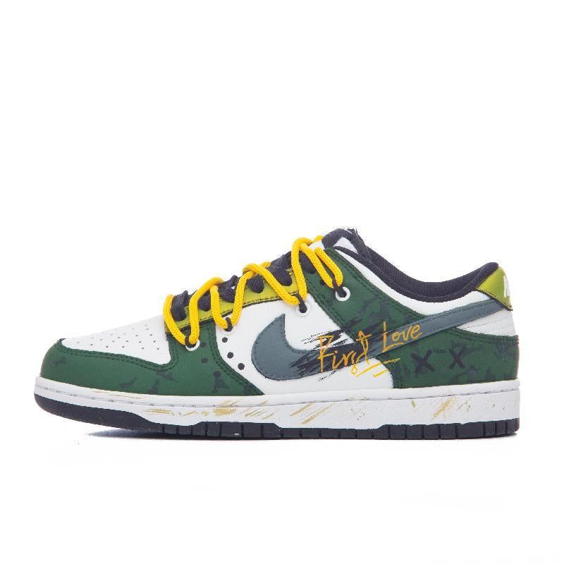 Custom Female first love Dunk White – hand-painted custom sneakers | DiySneakers