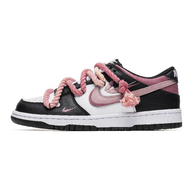 Custom Dirty pink panda Dunk – hand-painted custom sneakers | DiySneakers
