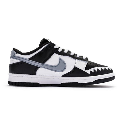 Custom A cool shark Dunk Black/white – custom sneakers view 2 | DiySneakers
