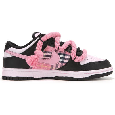 Custom Black and Pink Dunk – custom sneakers view 2 | DiySneakers
