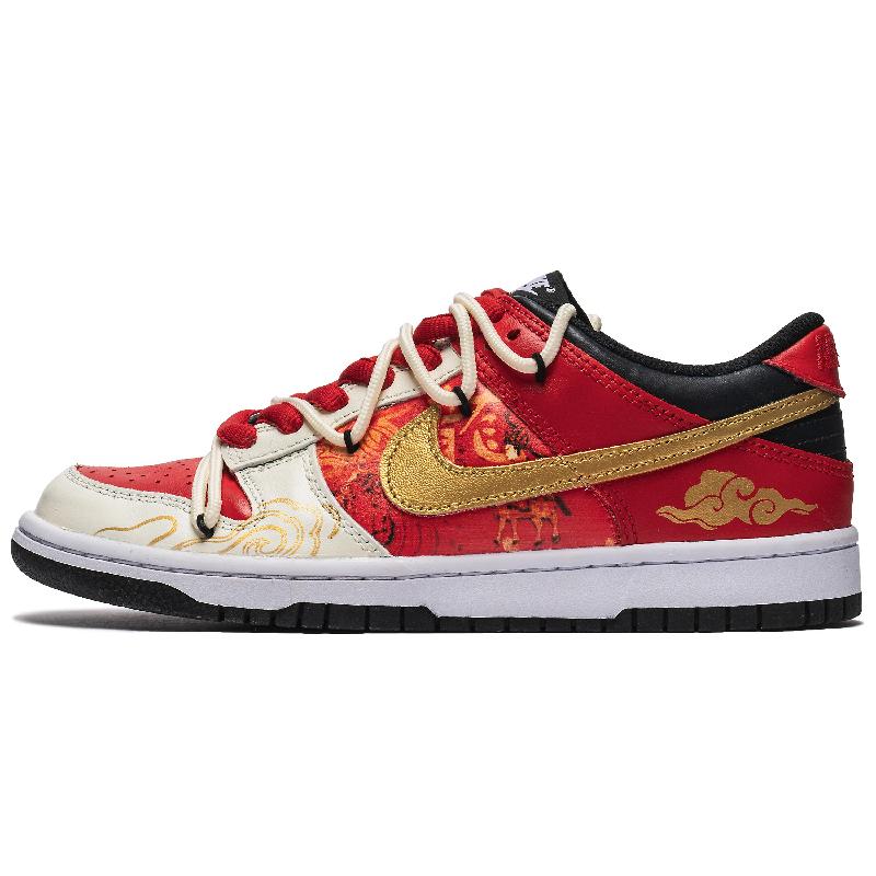 Custom New Year Auspicious Cloud -Zbox Dunk – hand-painted custom sneakers | DiySneakers