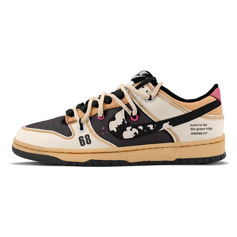 Custom Female Pluto Dunk Brown/Black – hand-painted custom sneakers | DiySneakers