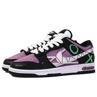 Custom Geometric Straight Line Dunk – custom sneakers view 2 | DiySneakers