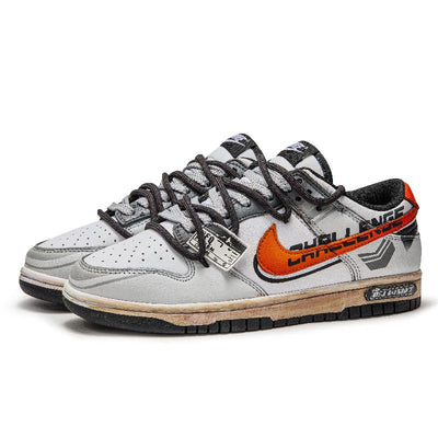 Custom Sunrise Dunk Gray – custom sneakers view 2 | DiySneakers