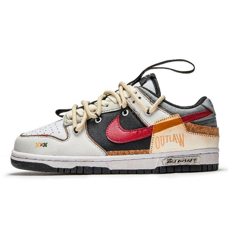 Custom Midnight dusk Dunk Beige/Yellow – hand-painted custom sneakers | DiySneakers