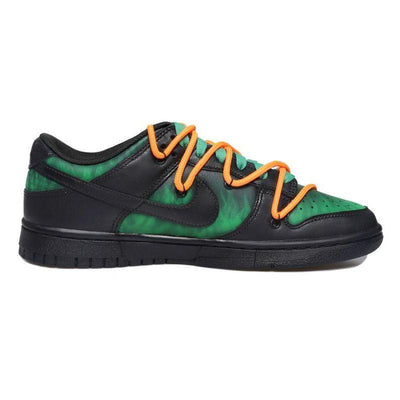 Custom Luminous flame female S-BOX Dunk Black/Green – custom sneakers view 2 | DiySneakers