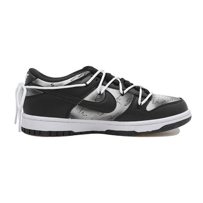 Custom Cool black smudged female S-BOX Dunk Black/white – custom sneakers view 2 | DiySneakers