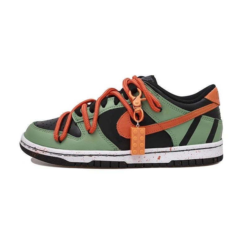 Custom Black Orange prohibits female S-BOX Dunk – hand-painted custom sneakers | DiySneakers