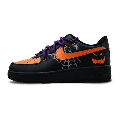 Custom Ghost Face Pumpkin Air Force 1 Low – custom sneakers view 2 | DiySneakers