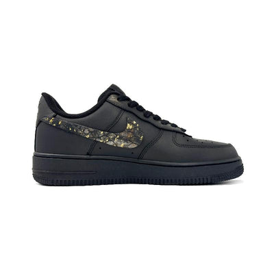 Custom Black gold for New Year with the Spirit Snake Air Force 1 Gold – custom sneakers view 2 | DiySneakers